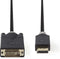 Nedis CCBP37200AT20 - DVI-D naar DisplayPort Kabel - 200cm - Grijs