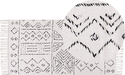 ALKENT - Shaggy tapijt - Gebroken wit - 80 x 150 cm - Wol