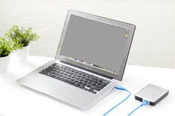 Renkforce USB 3.2 Gen 1 (USB 3.0) Aansluitkabel 30.00 cm Blauw Vergulde steekcontacten [1x USB 3.2 Gen 1 stekker A (USB 3.0) - 1x Micro-USB 3.2 Gen 1 B stekker