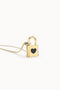 Chocli halsketting Liefdesslot 18k verguld