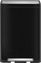 EKO X-Cube - Pedaalemmer - 2x20L Soft Close Fingerprintproof - zwart glanzend mat RVS (2 stuks)