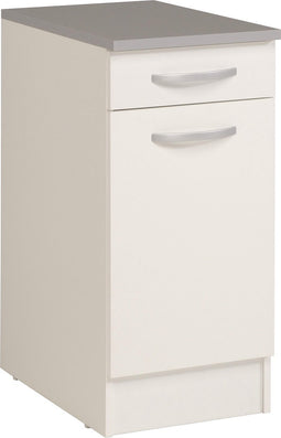 Onderkast Eko 40x60 cm met lade en deur - wit