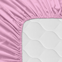 Onderlaken HappyFriday BASIC KIDS Roze 70 x 140 x 14 cm