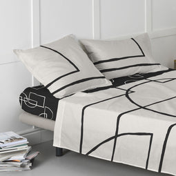 Onderlaken HappyFriday BLANC Multicolour 140 x 200 x 32 cm