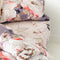 Onderlaken HappyFriday White peonies Multicolour 105 x 200 x 32 cm