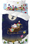 Onderlaken HappyFriday XMAS Blauw Multicolour 70 x 140 x 14 cm