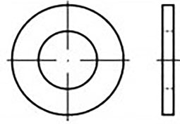 Onderlegringen 4.3 mm 9 mm Messing 100 stuk(s) TOOLCRAFT TO-6853812