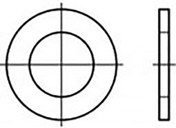 Onderlegringen 6.4 mm 11 mm RVS V2A A2 100 stuk(s) TOOLCRAFT TO-6854739