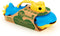Onderzeeer geel met blauw handvat - Green Toys