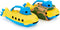 Onderzeeer geel met blauw handvat - Green Toys