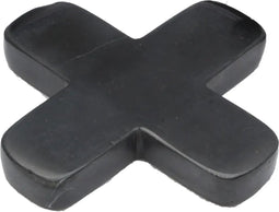 Onderzetter Marble Cross zwart 12cm
