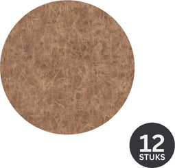 Onderzetter TRUMAN, dia 9,5 cm - set/12, walnut