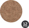 Onderzetter TRUMAN, dia 9,5 cm - set/12, walnut