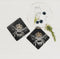 Onderzetters Bij met gouden kroon - Gegraveerd - Leisteen - Just Slate Company Scotland