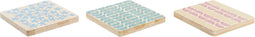 Onderzetters DKD Home Decor Africa Bamboe (10 x 10 x 1 cm) (6 pcs)