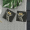 Onderzetters Giraffe met gouden kroon - Gegraveerd - Leisteen - Just Slate Company Scotland