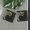 Onderzetters Leopard met gouden kroon - Gegraveerd - Leisteen - Just Slate Company Scotland