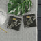 Onderzetters Olifant met gouden kroon - Gegraveerd - Leisteen - Just Slate Company Scotland