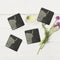 Onderzetters Schotse Hooglander - Gegraveerd - Leisteen - Just Slate Company Scotland