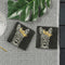 Onderzetters Zebra met gouden kroon - Gegraveerd - Leisteen - Just Slate Company Scotland