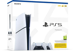 Sony PlayStation 5 Slim - Console bundel - 1TB opslag met 2e controller - Wit Zwart (2 stuks)