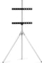 One For All 65 TV Stand Tripod Metal Cool white TV-voet 81,3 cm (32) - 165,1 cm (65) Zwenkbaar, In hoogte verstelbaar, Vloerstandaard