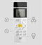 One For All URC 1035 vervangende afstandsbediening voor airco - IR - Display
