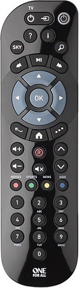 One For All URC 1635 Sky Receiver Afstandsbediening Zwart