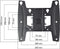 One for All WM4251 19 - 43 inch muurbeugel tot 30kg - draai- en kantelbaar - SOLID line