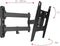 One for All WM4251 19 - 43 inch muurbeugel tot 30kg - draai- en kantelbaar - SOLID line