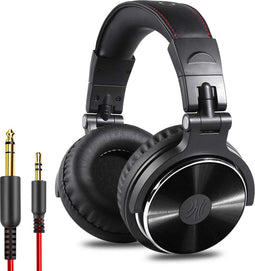 OneOdio Pro10 - koptelefoon met microfoon - inklapbaar - muziek|studio|DJ (zwart)