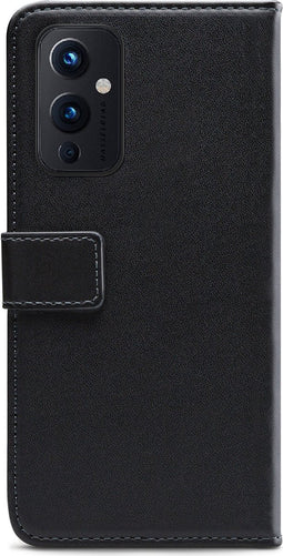 OnePlus 9 Bookcase hoesje - Mobilize - Effen Zwart - Kunstleer
