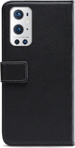 OnePlus 9 Pro Bookcase hoesje - Mobilize - Effen Zwart - Kunstleer