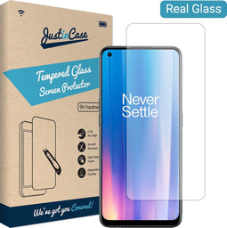 OnePlus Nord CE2 screenprotector - Gehard glas - Transparant - Just in Case