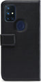 OnePlus Nord N10 Bookcase hoesje - Mobilize - Effen Zwart - Kunstleer