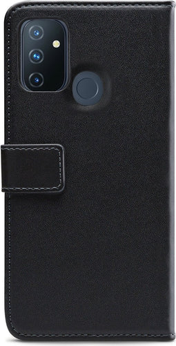 OnePlus Nord N100 Bookcase hoesje - Mobilize - Effen Zwart - Kunstleer