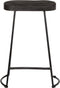 vidaXL - Barkrukken - 2 - st - zwart - 45x40x62 - cm - massief - mangohout