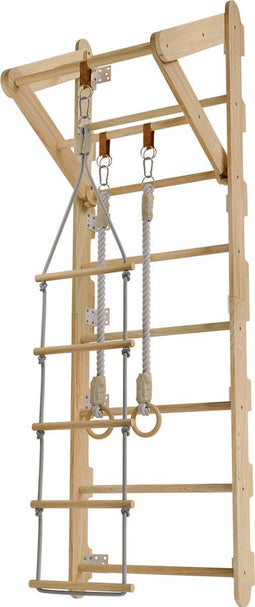 Wandrek kinderen - Klimrek - Touwladder en turnringen - Natuurlijk