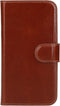 Mobiparts Excellent Wallet Case - Flip Cover - Echt leder - Bruin (iPhone 13 Pro)