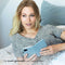 Selencia Samsung Galaxy S24 Ultra - Echt Lederen Bookcase - 3 Pashouders - Air Blue