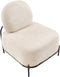 LUNDE - Fauteuil - Beige - Polyester
