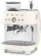 Smeg EGF03CREU - Espressomachine met bonenmaler - 19 bar druk - Crème