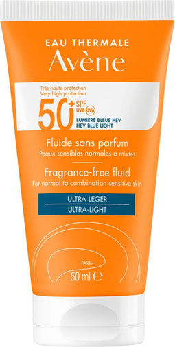Avène Zon Fluide SPF50+ - Zonnebrand - 50 ml