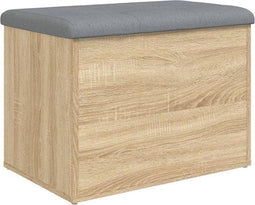 vidaXL Opbergbank - Opbergruimte - Sonoma eiken - 62x42x45 cm