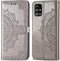 iMoshion Hoesje Geschikt voor Samsung Galaxy M31s Hoesje Met Pasjeshouder - iMoshion Mandala Bookcase - Grijs