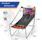 Coast Basketbalspel - Elektronisch - Dubbel schietsysteem - Opvouwbaar - 203x110x205cm - Paars/Zwart