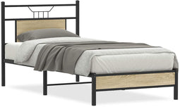 vidaXL - Bedframe - zonder - matras - hout - sonoma - eikenkleurig - 80x200 - cm