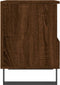 vidaXL - Nachtkastje - 40x35x50 - cm - bewerkt - hout - bruin - eikenkleur