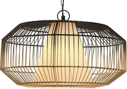 Plafondlamp DKD Home Decor 42 x 42 x 23 cm Zwart Gouden Ijzer 50 W