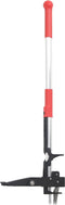 Onkruidsteker 99,5 cm geanodiseerd aluminium rood en zilver